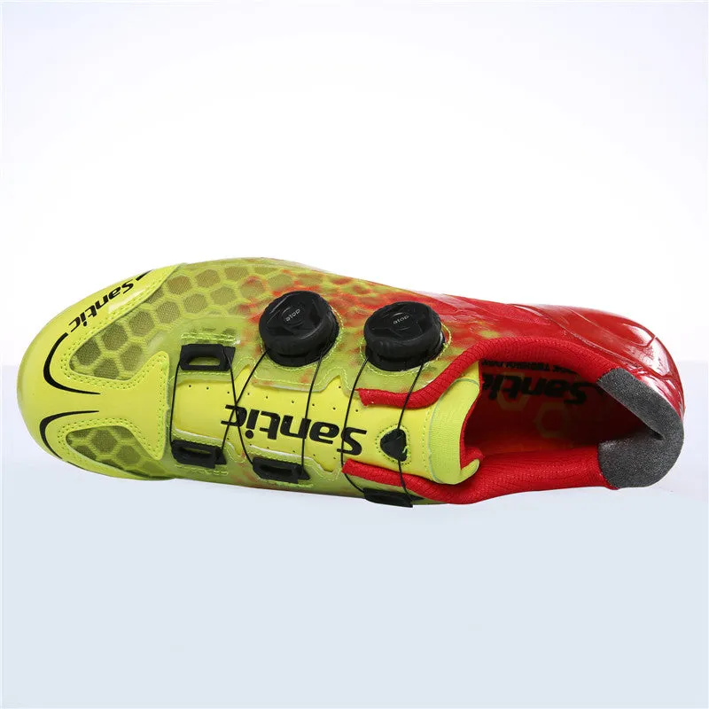 Santic Alpha 2.0 Yellow Men Cycling Shoes