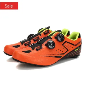 Santic Berton Orange Men Road Cycling Shoes