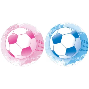 Soccer: Gender Reveal Party - Pink or Blue - 40 Stickers