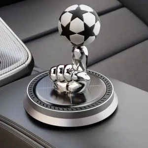 Solar Soccer Ball Spin Auto Aroma Freshener