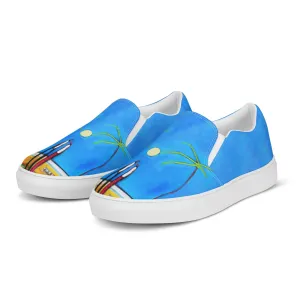 Some beach somewhere Women’s slip-on canvas shoes