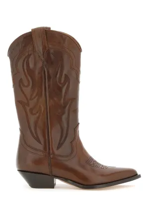 Sonora brushed leather santa fe boots