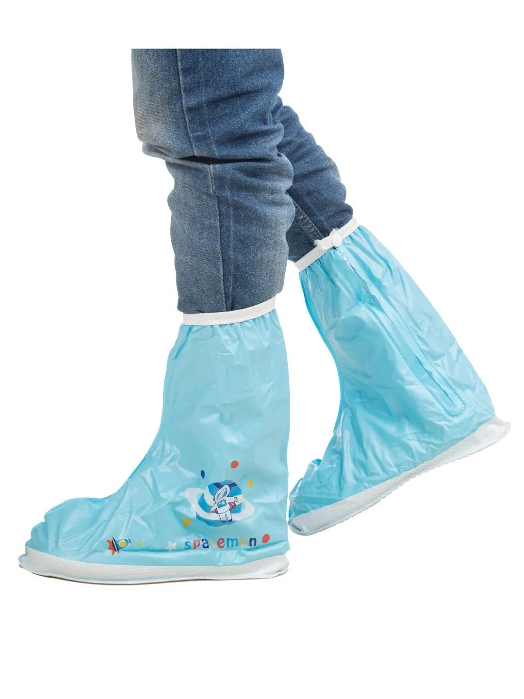 Space Adventure Waterproof Rain Shoe Covers for Boys