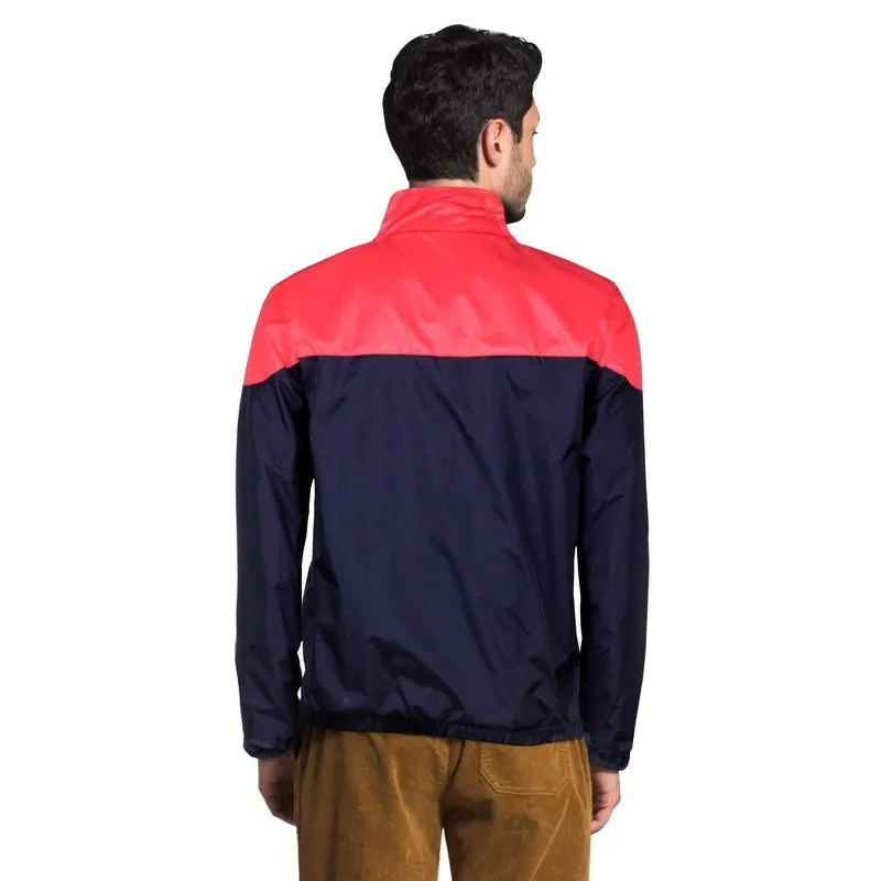 THE CLOWNFISH Men's Activewear Jacket - Long Sleeve & Pockets | M Size | Blue Red Combination