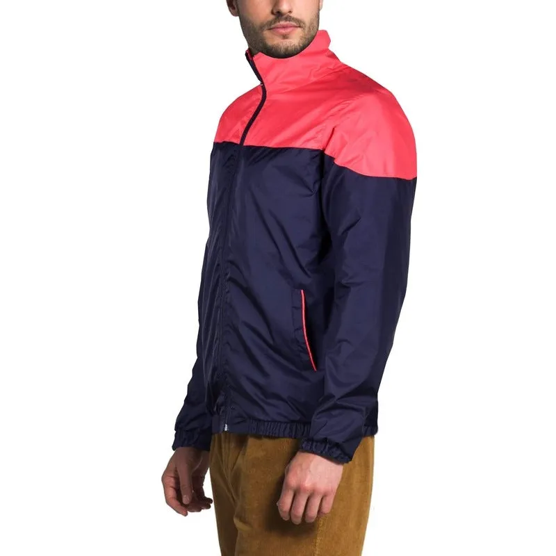 THE CLOWNFISH Men's Activewear Jacket - Long Sleeve & Pockets | M Size | Blue Red Combination