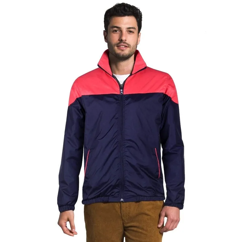 THE CLOWNFISH Men's Activewear Jacket - Long Sleeve & Pockets | M Size | Blue Red Combination