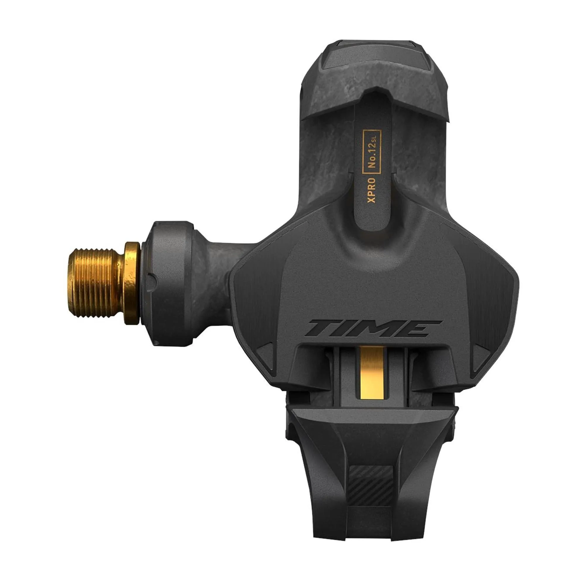 Time Pedal - Xpro 12Sl Pedals, Carbon Body And Titanium Spindle And Ceramic Bearing Including Iclic Free Cleats B1: Carbon Gold 57Mm