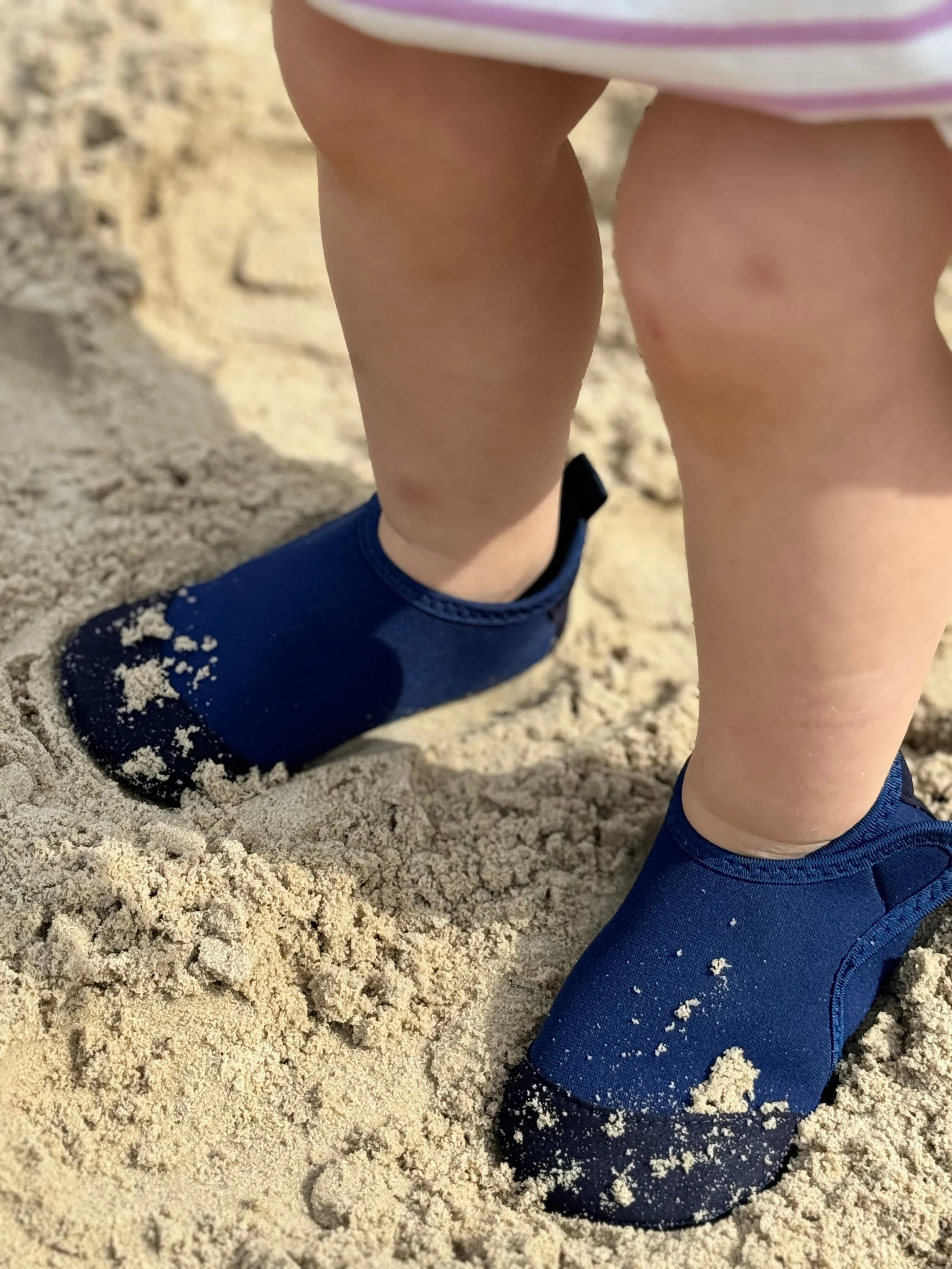 Toddler Aqua Socks - The Ultimate Soft Swim Shoe for the Pool & Beach - Deep Ocean