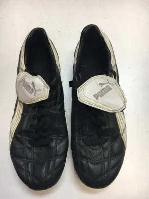 Used Puma Hamati 5 Black/White Size 6.5 Women's Soccer Cleats