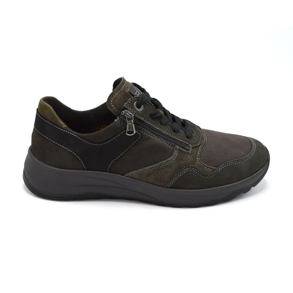 Waldlaufer John - Mens Extra Wide Sporty Lace Up - 4E Fitting - Grey