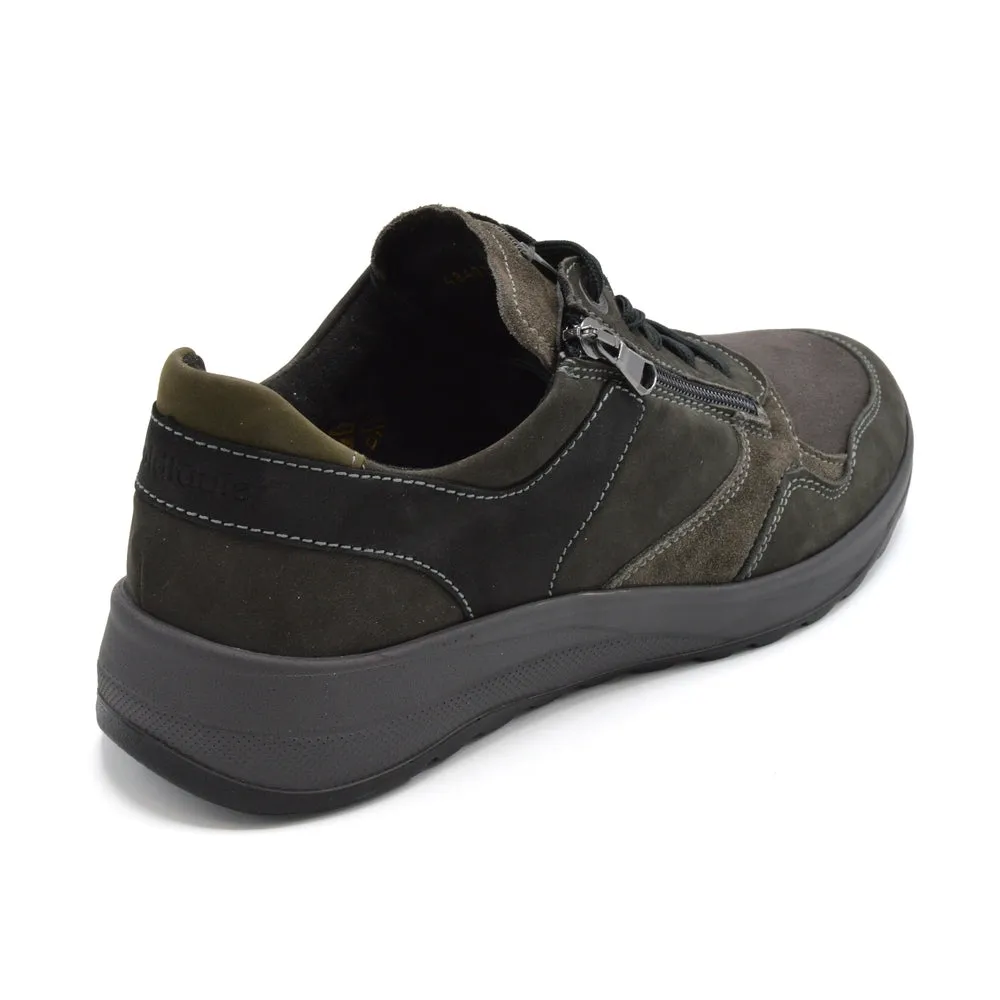 Waldlaufer John - Mens Extra Wide Sporty Lace Up - 4E Fitting - Grey