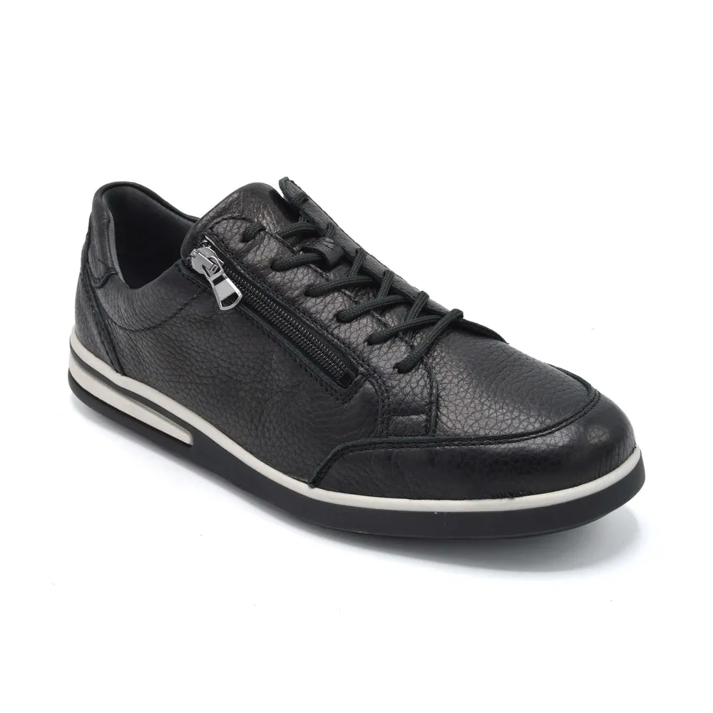 Waldlaufer Klemen - Mens Extra Wide Sporty Lace Up - 4E Fitting - Black