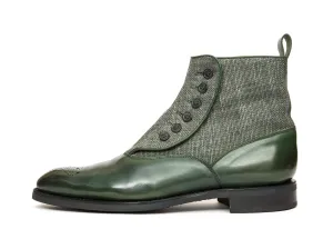 Westlake - MTO - Forest Green Calf / Military Canvas - NGT Last - City Rubber Sole